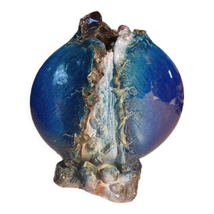 vase en relief vintage