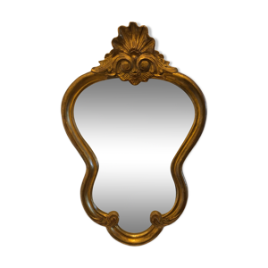 miroir en bois doré