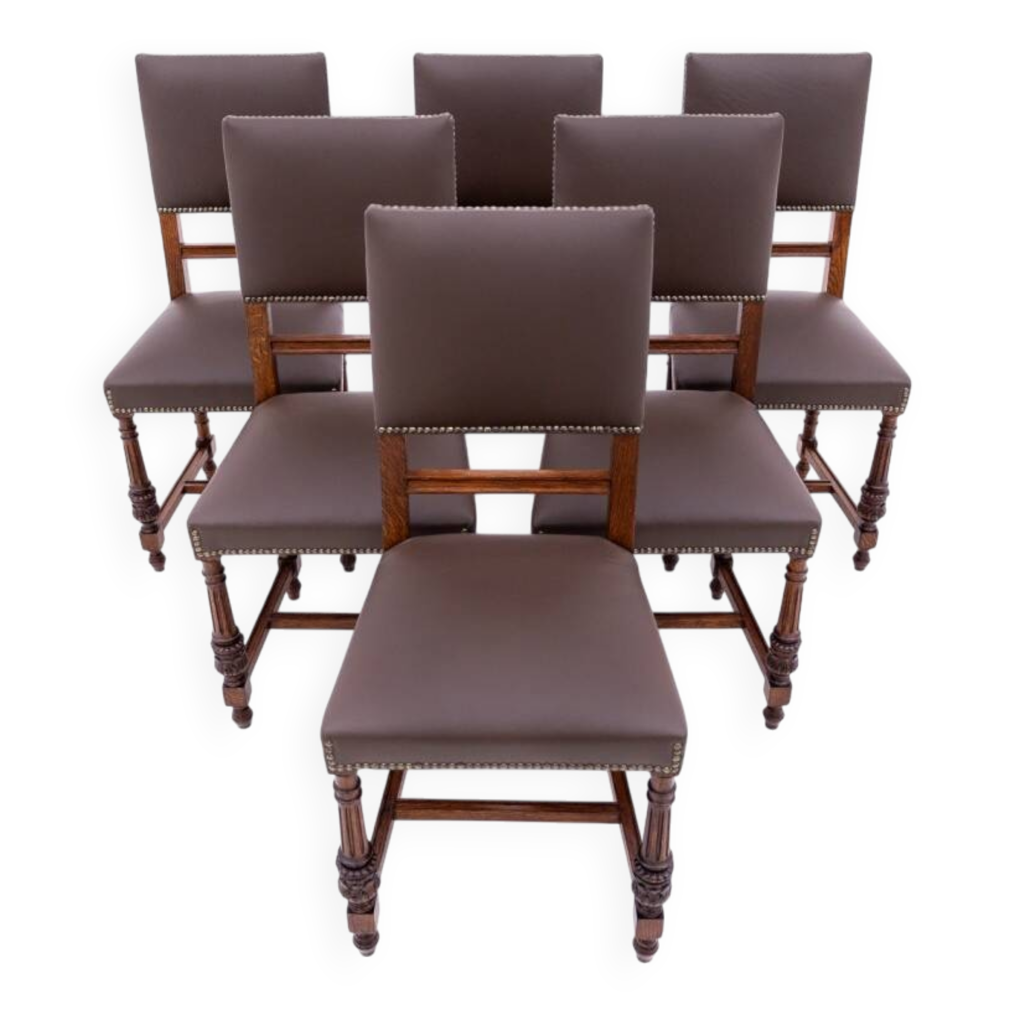 Set of 6 chairs, France, circa 1880. After renovation.