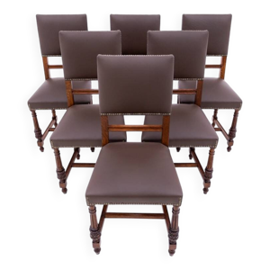 Ensemble de 6 chaises, - vers