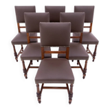 Set of 6 chairs, France, circa 1880. After renovation.