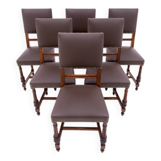 Set of 6 chairs, France, circa 1880. After renovation.