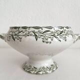 Soupière en terre de fer « Mimosas » Saint Amand et Hamage