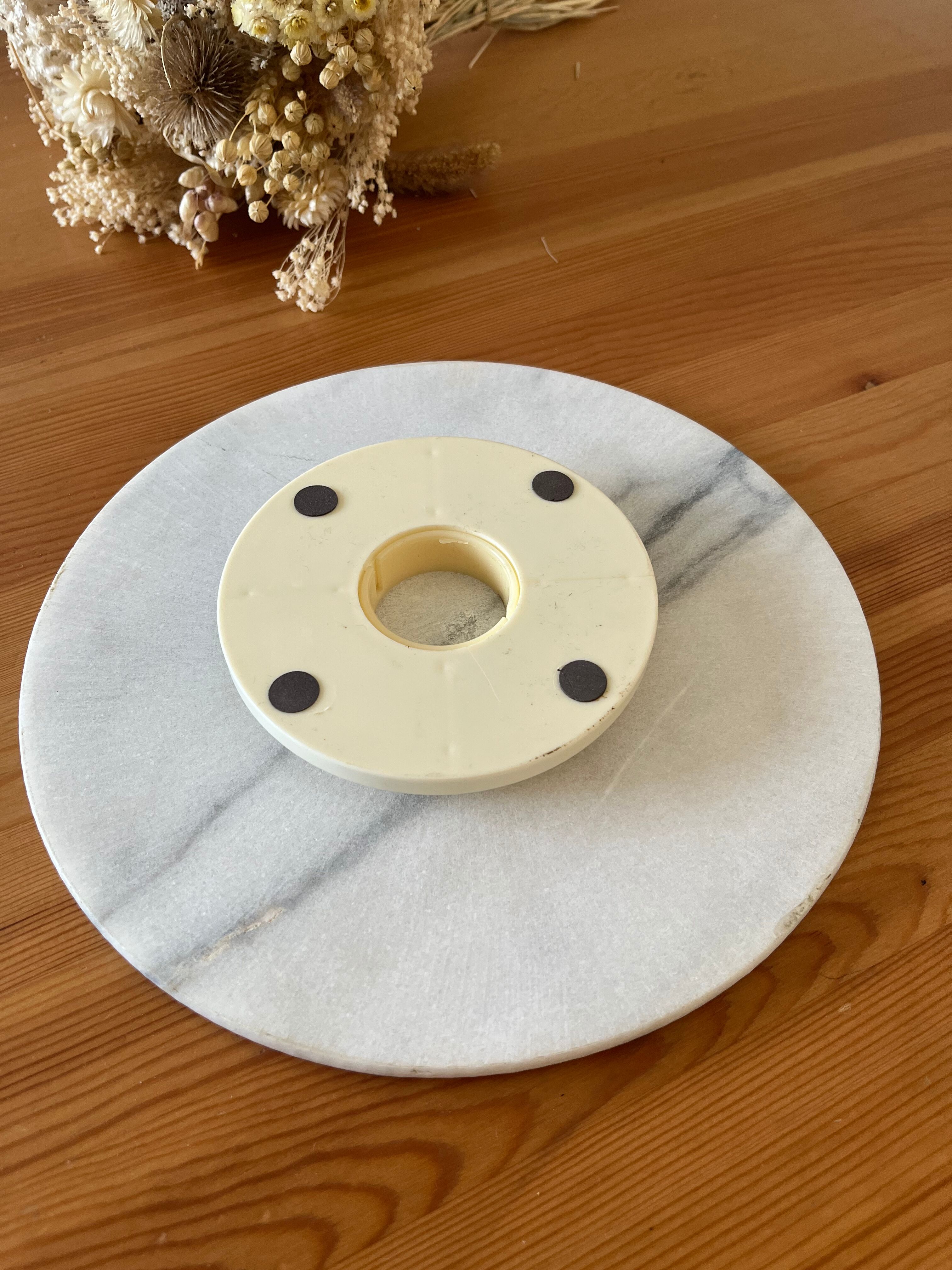 Old marble rotating top