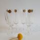 Set de 6 flûtes à champagne Cristal d'Arques 16cl Versailles vintage