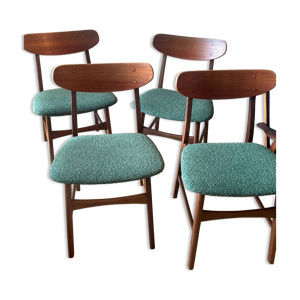 suite de 4 chaises scandinaves