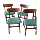 Set of 4 Scandinavian teak chairs – Model "Vagn" – 1960s