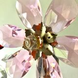 Large wall lamp flowers glass Murano 1970