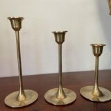 Suite of 5 Danish candle holders 50s
