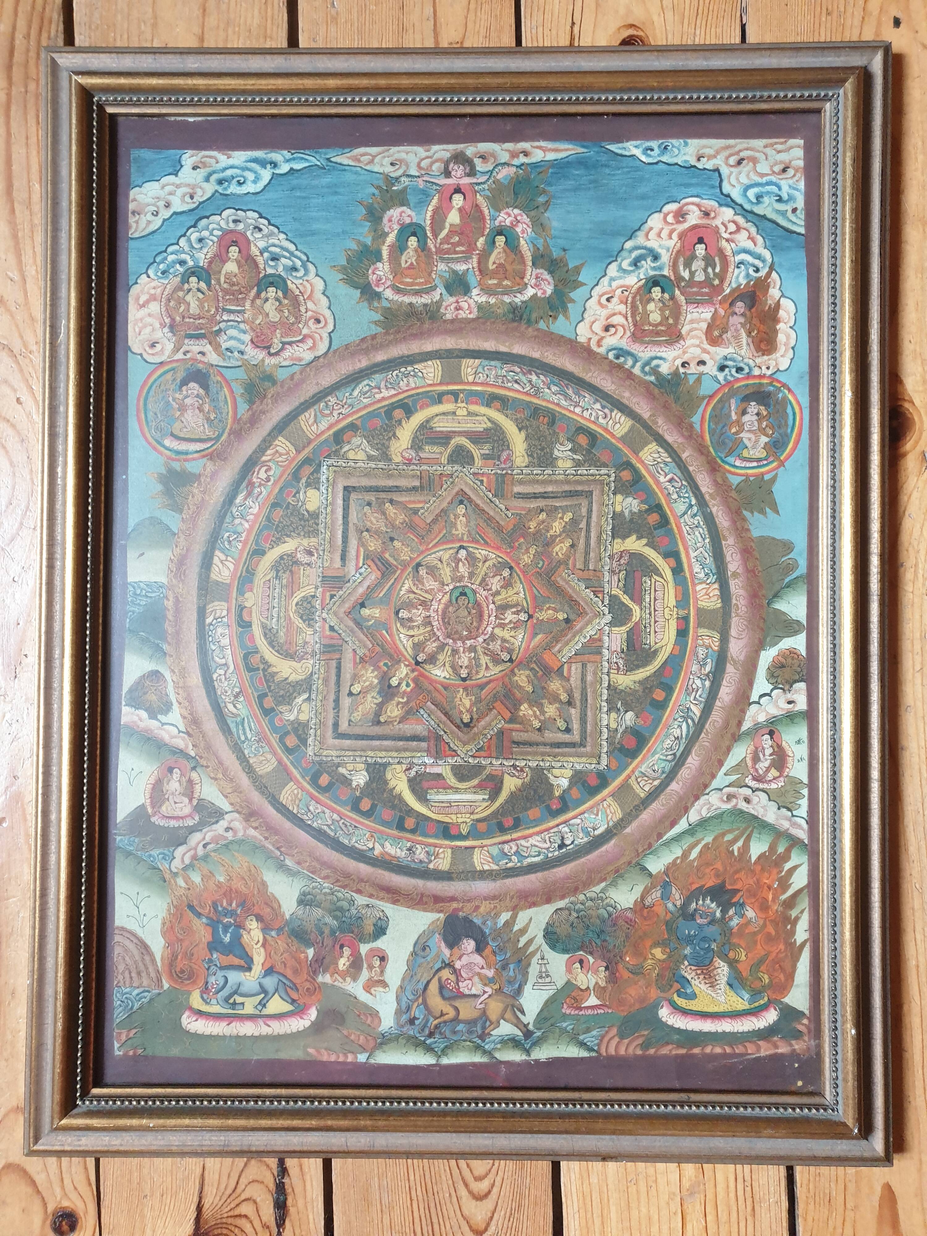 Thangka from Tibet mid-20th century