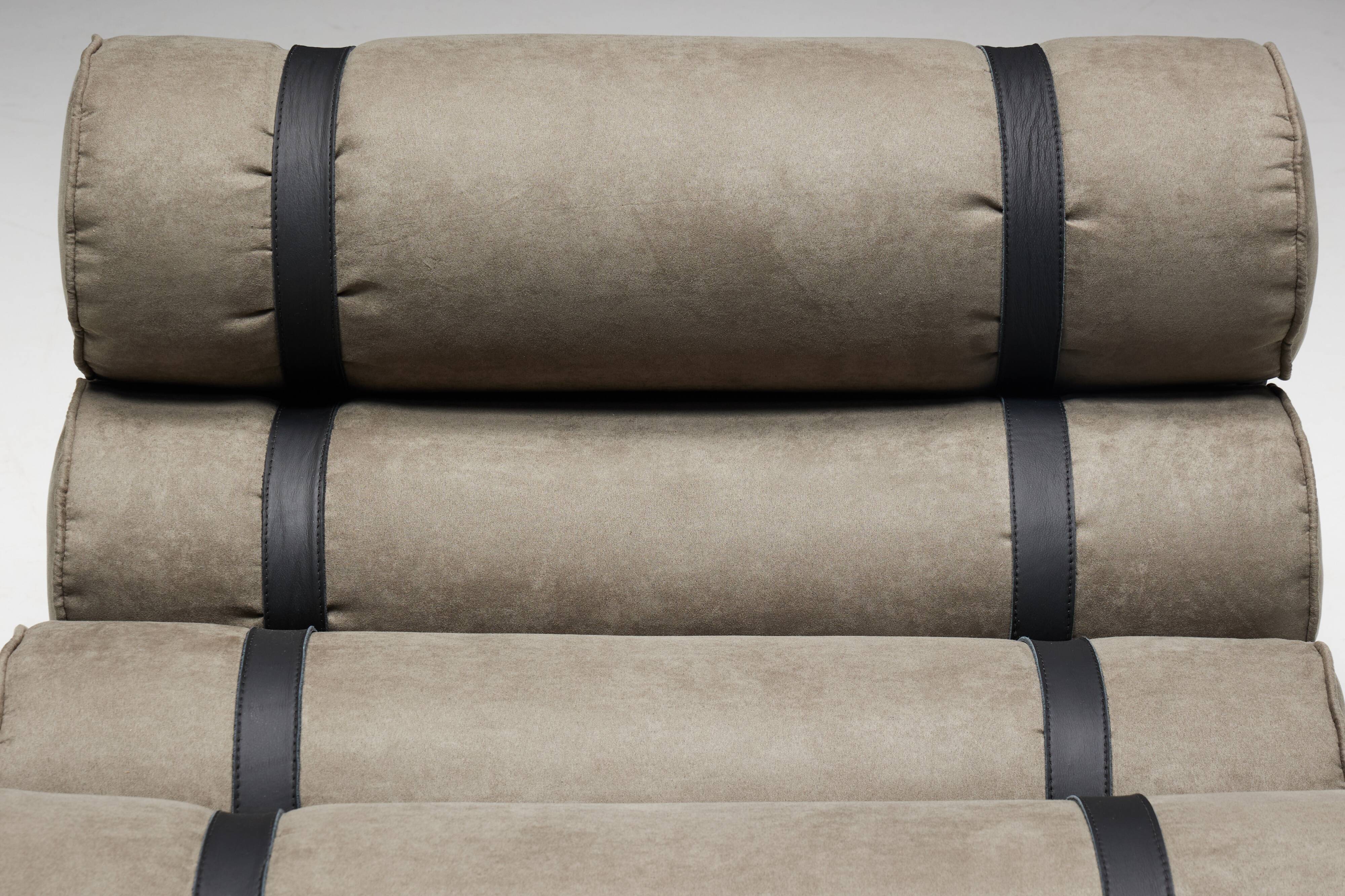 Mid-Century Cylindrical Lounge Chair, Brazil, 1970s