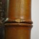 Miroir ancien bambou barbier vintage 35.5 x 42 cm