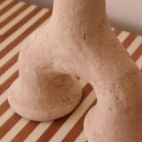 Raw tamegroat wabi sabi pottery sculpture