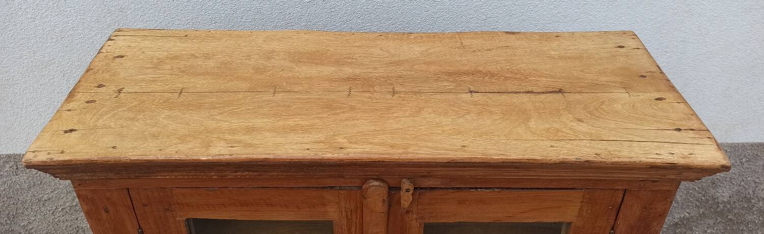 Small old glass cabinet