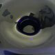 Empty pocket vintage cut in blue glass paste
