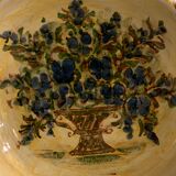 Cazaux Biarritz ceramic yellow and blue bowl