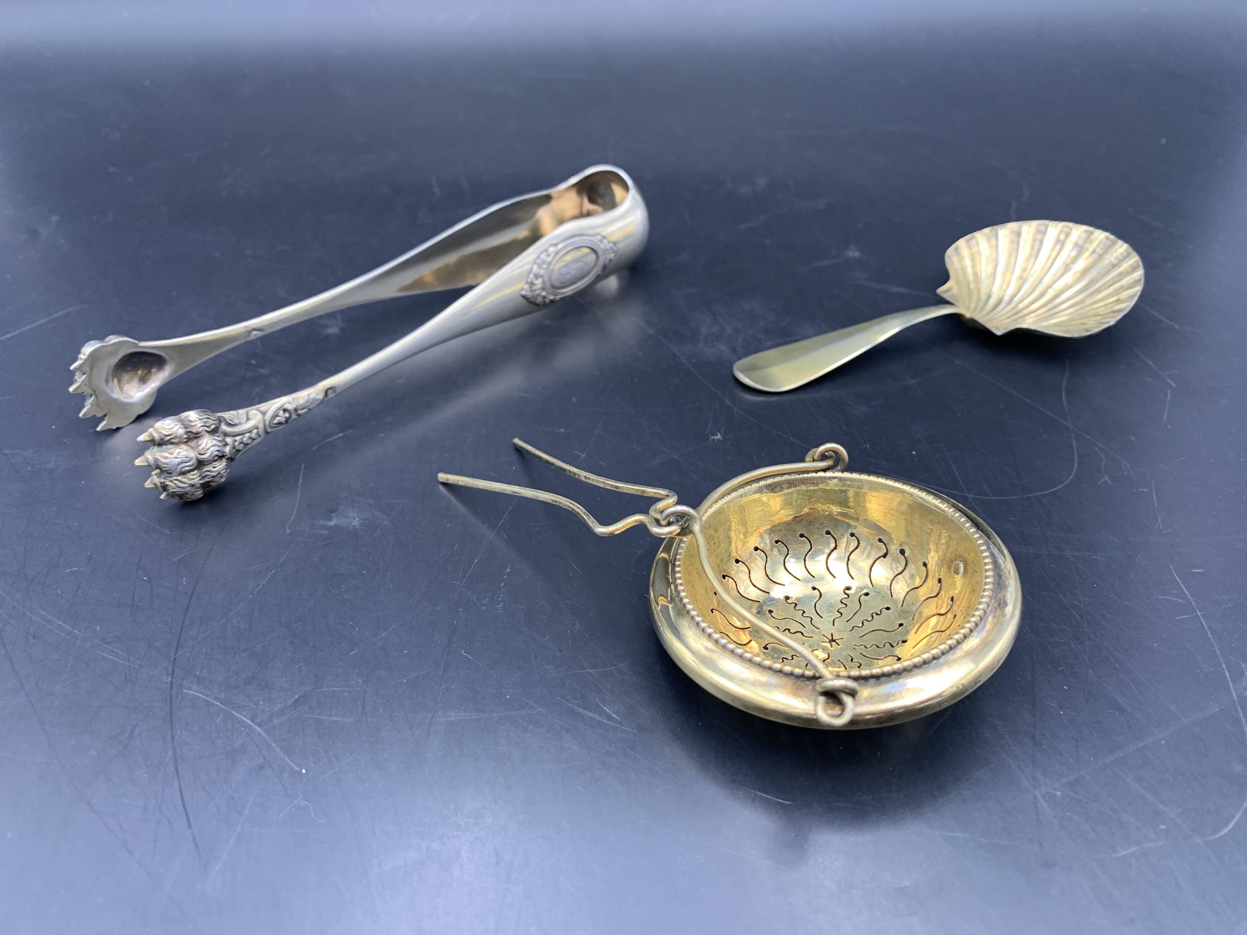 Napoleon III 19th Century Silver Vermeil Tea Set