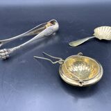 Napoleon III 19th Century Silver Vermeil Tea Set