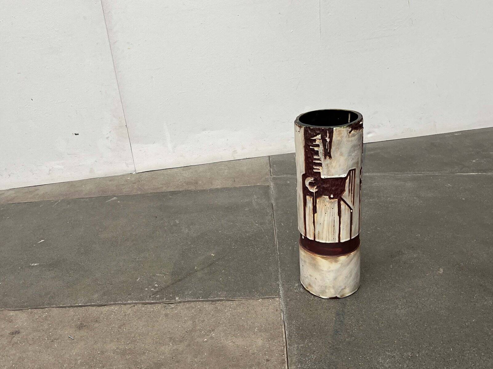 Mid-Century Modern German Studio Pottery Floor Vase by Helmut Friedrich Schäffenacker for Schäffenacker Keramik, 1960s
