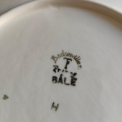 Faience dish Badonviller Bale