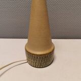 Handmade Beautiful partially glazed table lamp from Danish Søholm Ceramics, 1970s.
