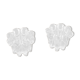 2 bougeoirs en verre transparent