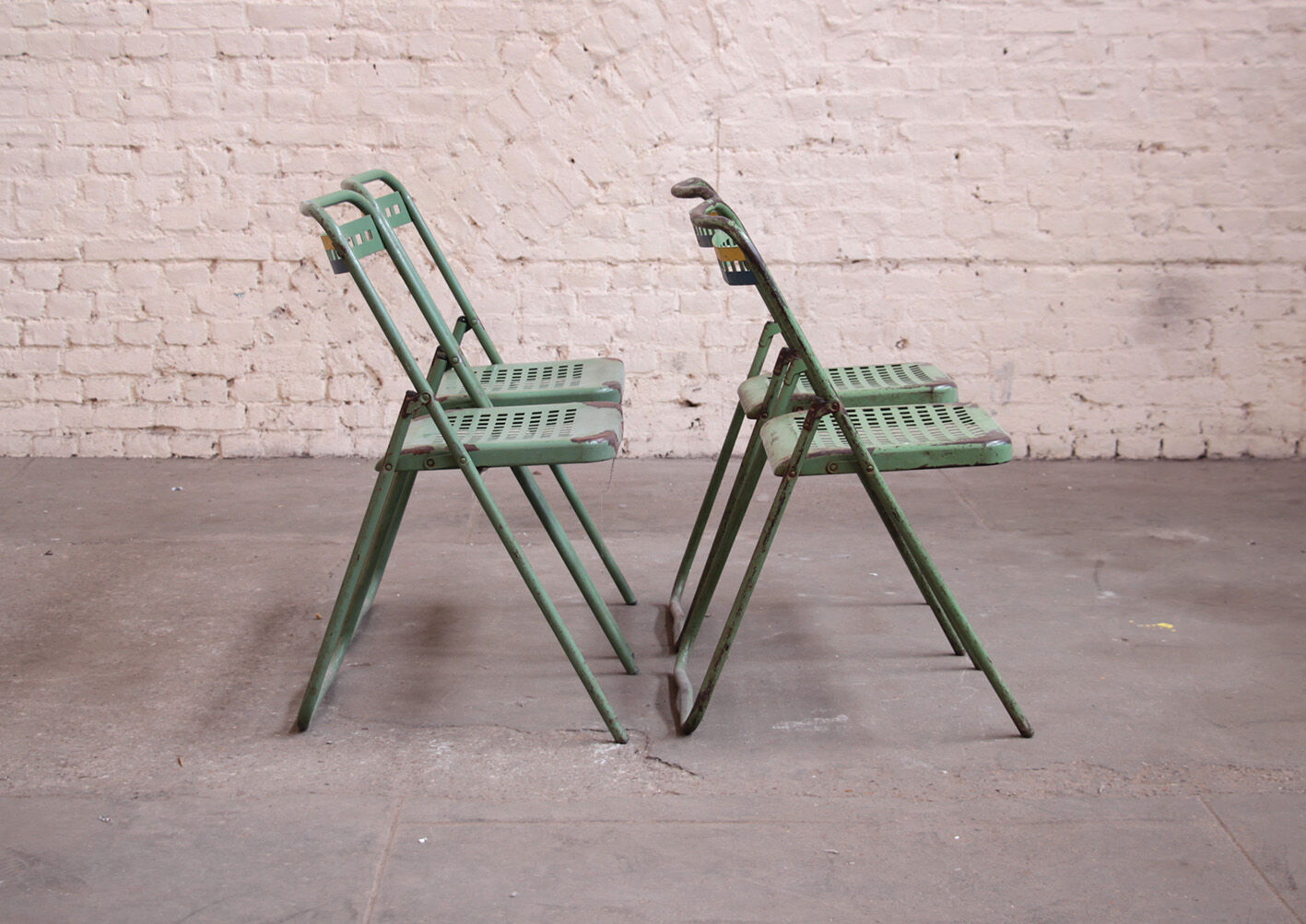 4 chairs of bleachers