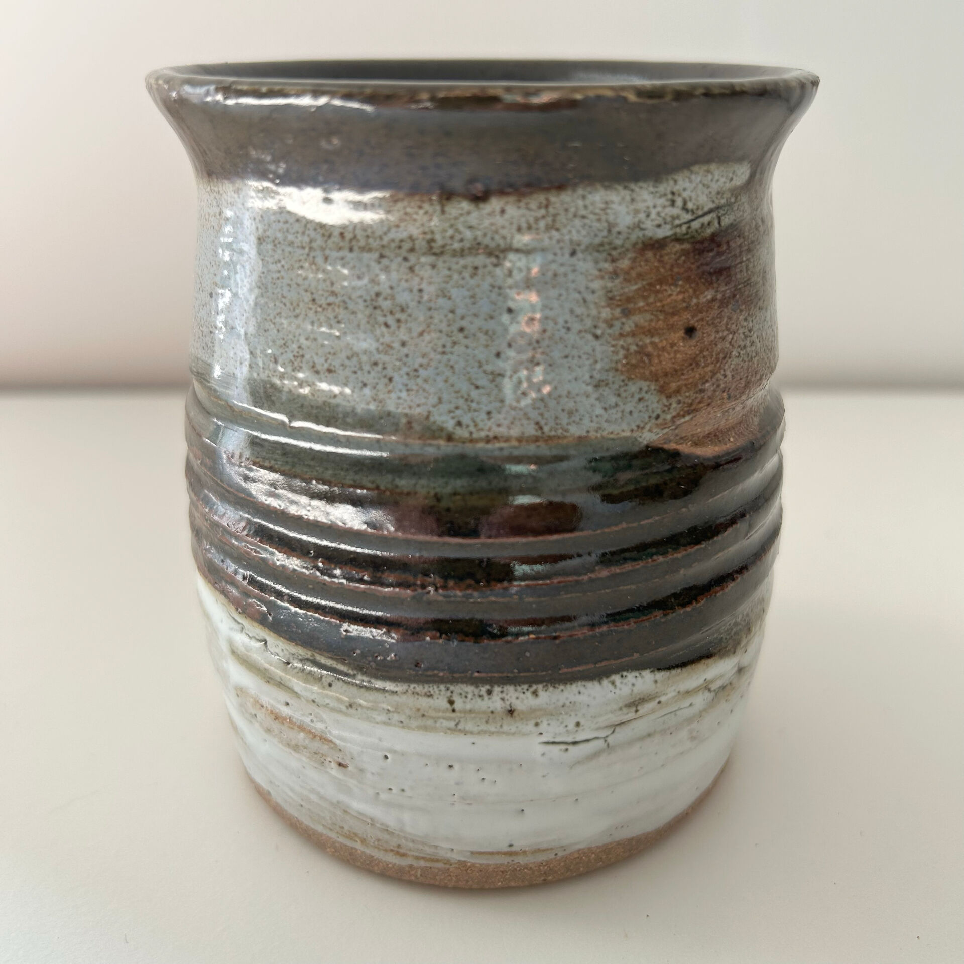 Artisanal signed plant pot