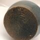 Light blue speckled ceramic vase
