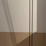Adjustable modernist floor lamp black lacquered metal Italian 80s