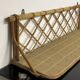 Vintage rattan wall shelf