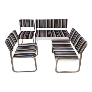 Set avec chaises et bancs Bauhaus,