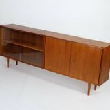 Midcentury teak sideboard vitrine lowboard 60er vintage 70er 60s