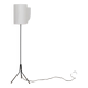 Lampadaire tripode en metal et laiton, 1970