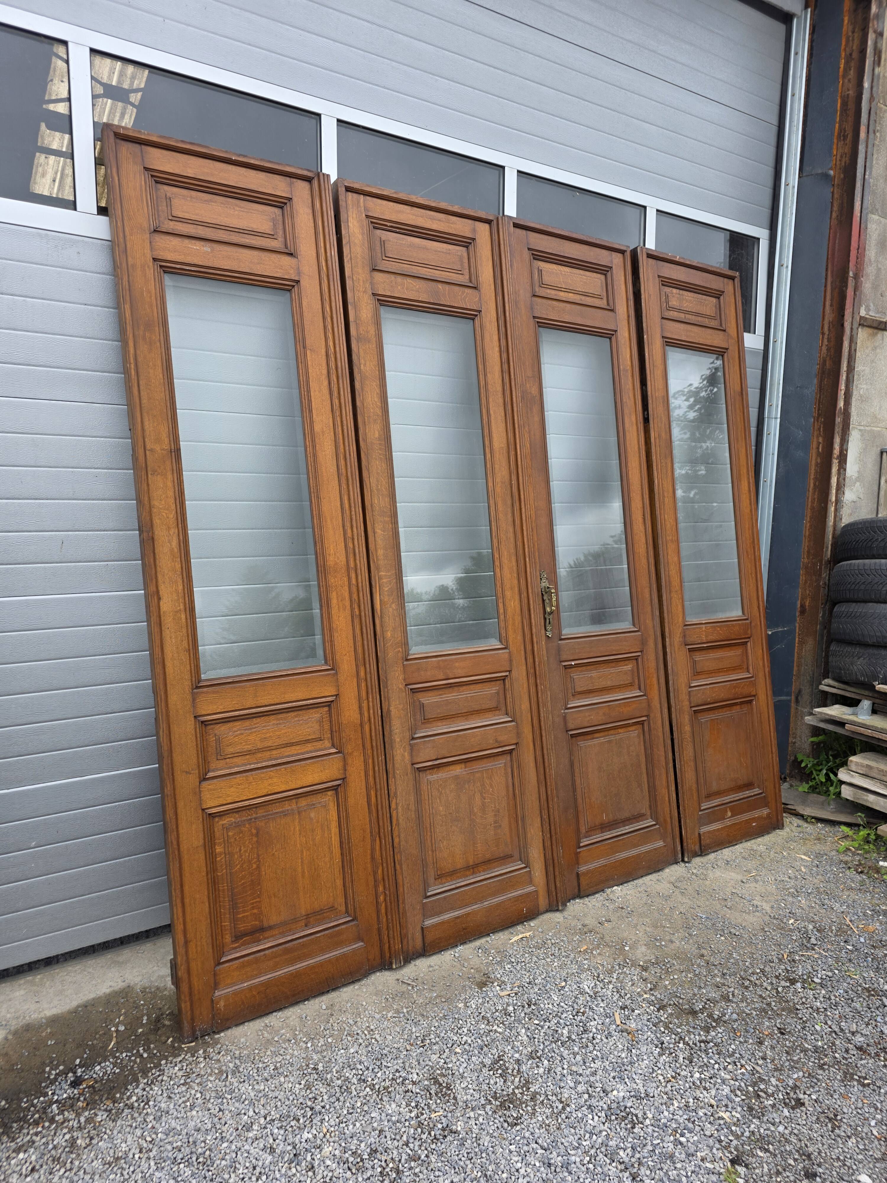 4 solid oak partition doors (high quality)