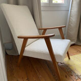 Scandinavian design boomerang armchair