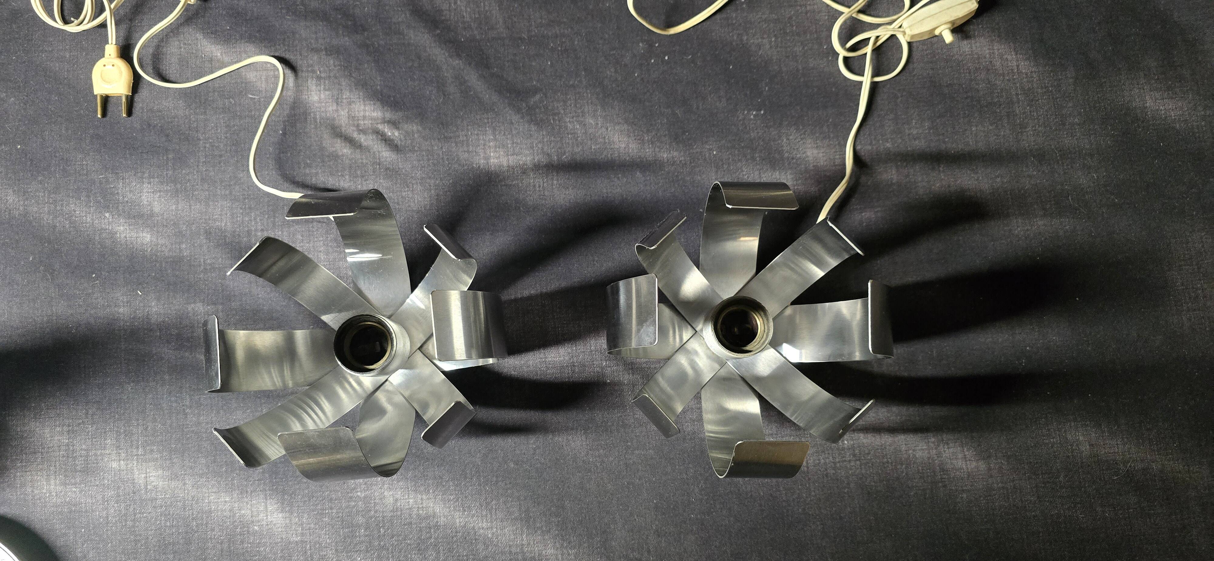 Pair of table lamps or wall lights by Jocelyne Trocmé for Oxar