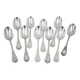 Christofle Marly, 10 silver-plated table spoons, 21 cm.