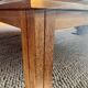 Large handcrafted coffee table in exotic wood + nesting tables.