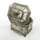 Rococo sugar bowl, silver-plated brass, Norblin, Poland, early 20th century