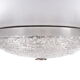 Vintage ceiling lamp with chrome and murano glass, 1960s