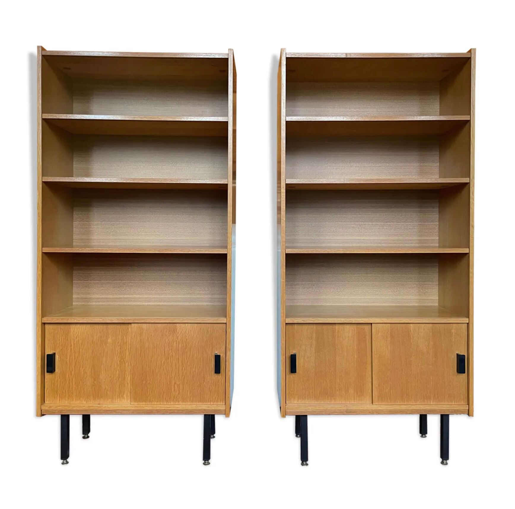 Paire de bibliothèques vintage
