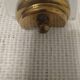 Pair of Art Deco wall sconces in frosted glass & brass