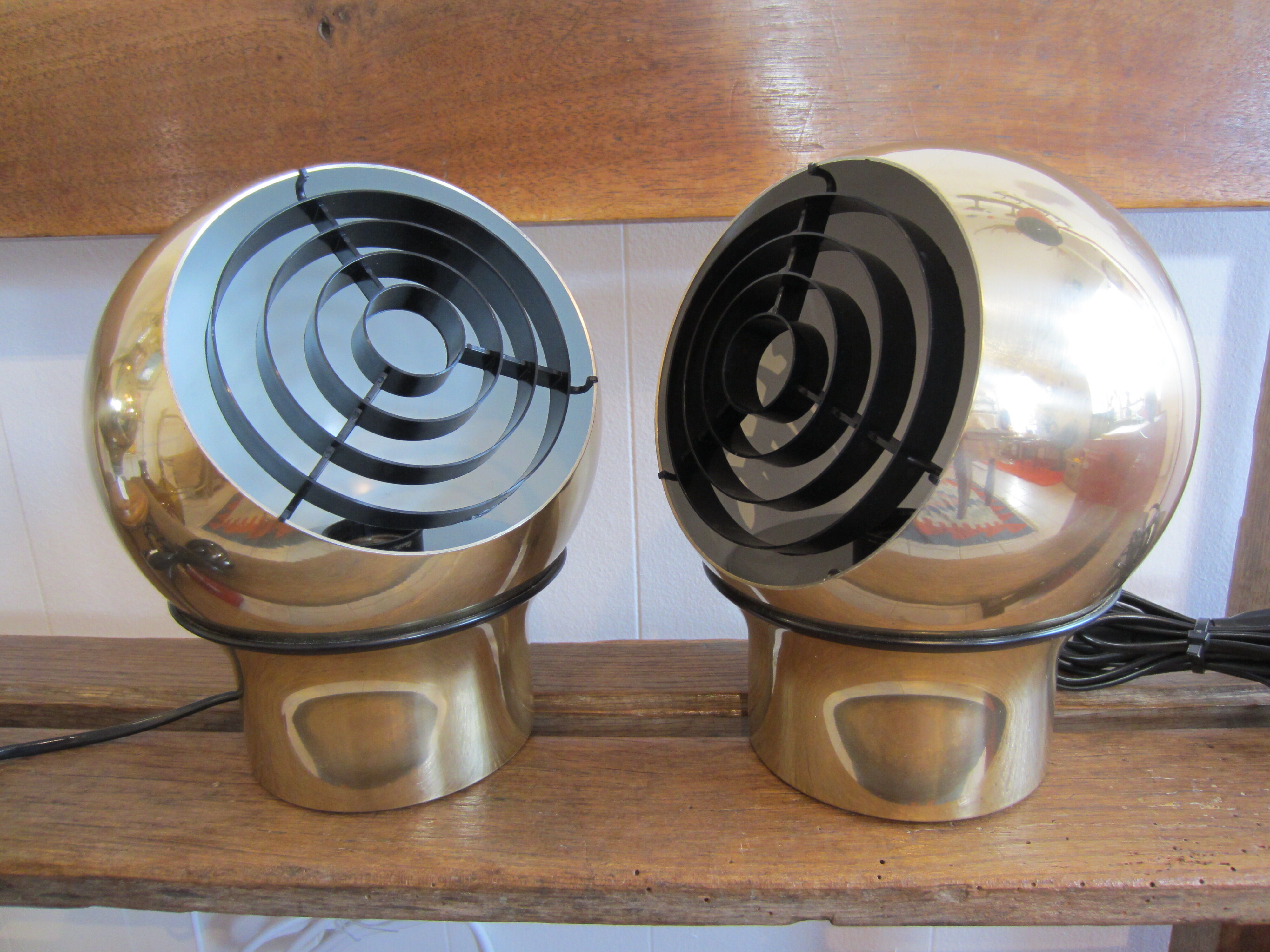 Pair of Scandinavian Hemi Klot 3 wall lights