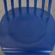 Set of 3 beautiful vintage 1960s blue wooden dining chairs/spindle chairs