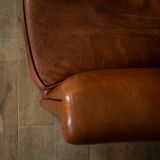 Sheep leather club chair