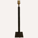 Pair vintage brutalist iron hammered floor or large table lamps, Germany.