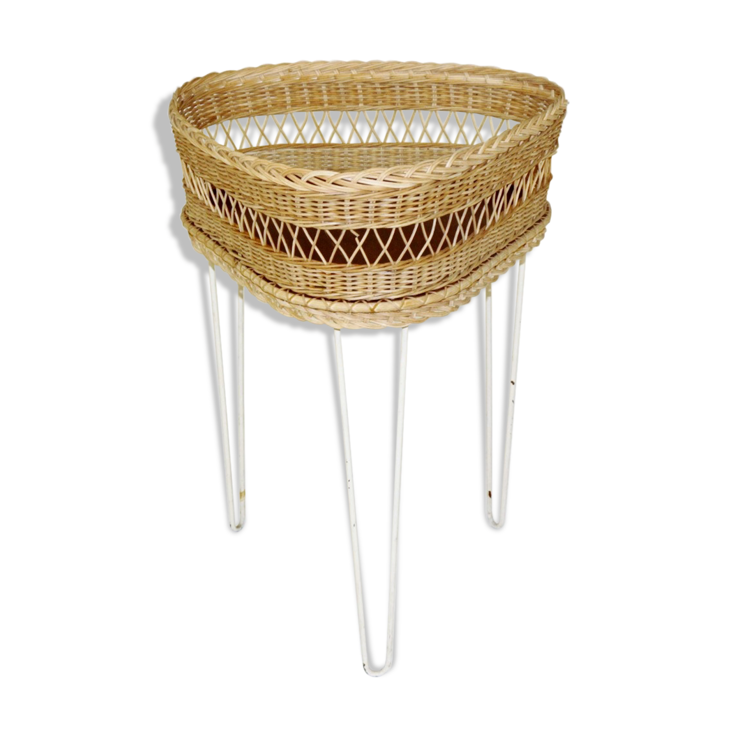 Teak and metal indoor gardener, Sweden, 1950