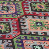 Anatolian handmade kilim rug 354 cm x 172 cm