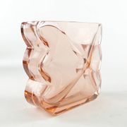 Art Deco vase, crystal, Moser, Czechoslovakia, 1930s